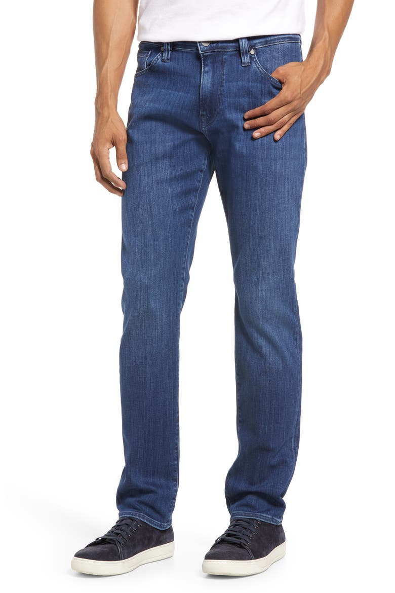 Men's Cool Stretch Denim Jeans, Main, color, MID URBAN