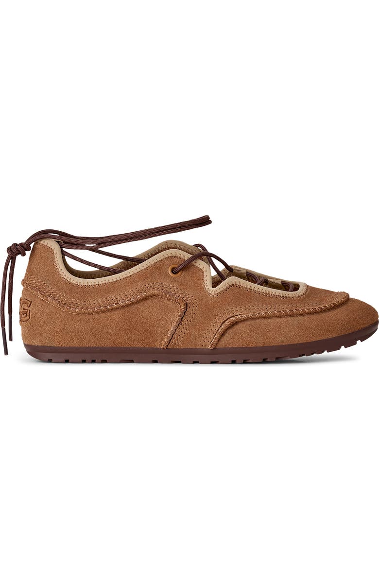 UGG<sup>®</sup> Quill Ballet Sneaker, Alternate, color, Chestnut / Sand