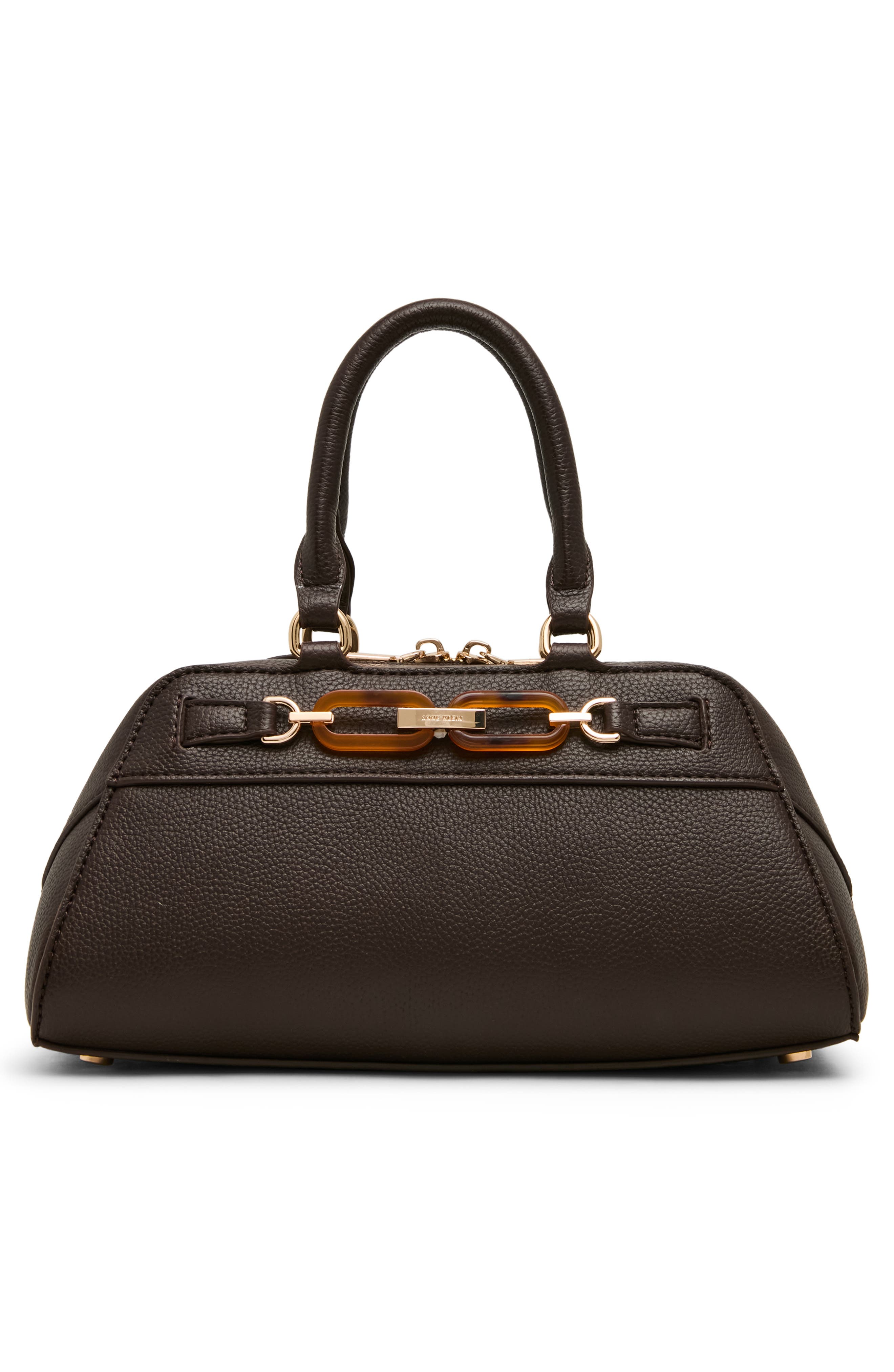 Faux Leather Satchel