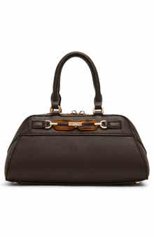 Faux Leather Satchel