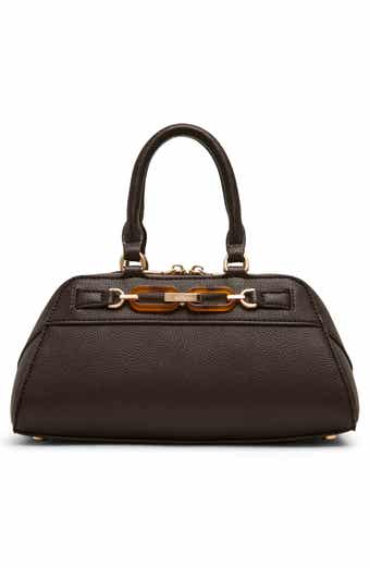 Faux Leather Satchel
