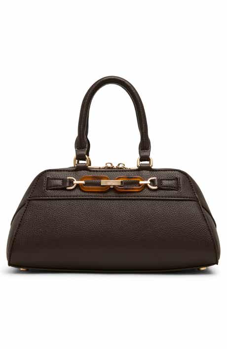 Faux Leather Satchel
