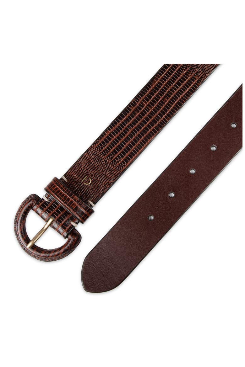 Leather Belt, Alternate, color, BROWN