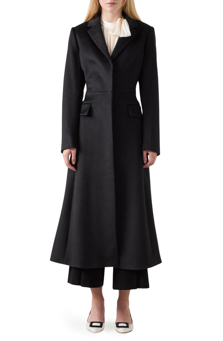 LK Bennett Christie Longline Wool Coat, Main, color, 