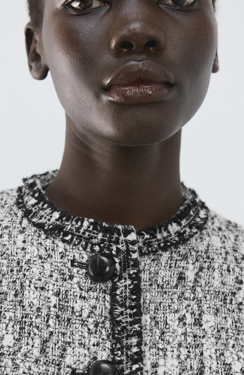 MANGO Tweed Jacket, Alternate, color,