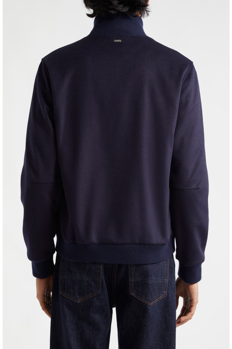 Wool Blend Bomber Jacket, Alternate, color, NAVY