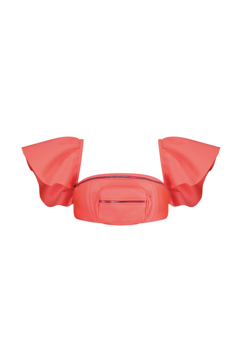 Bumbag Bra Top, Main, color, Fuchsia Orange