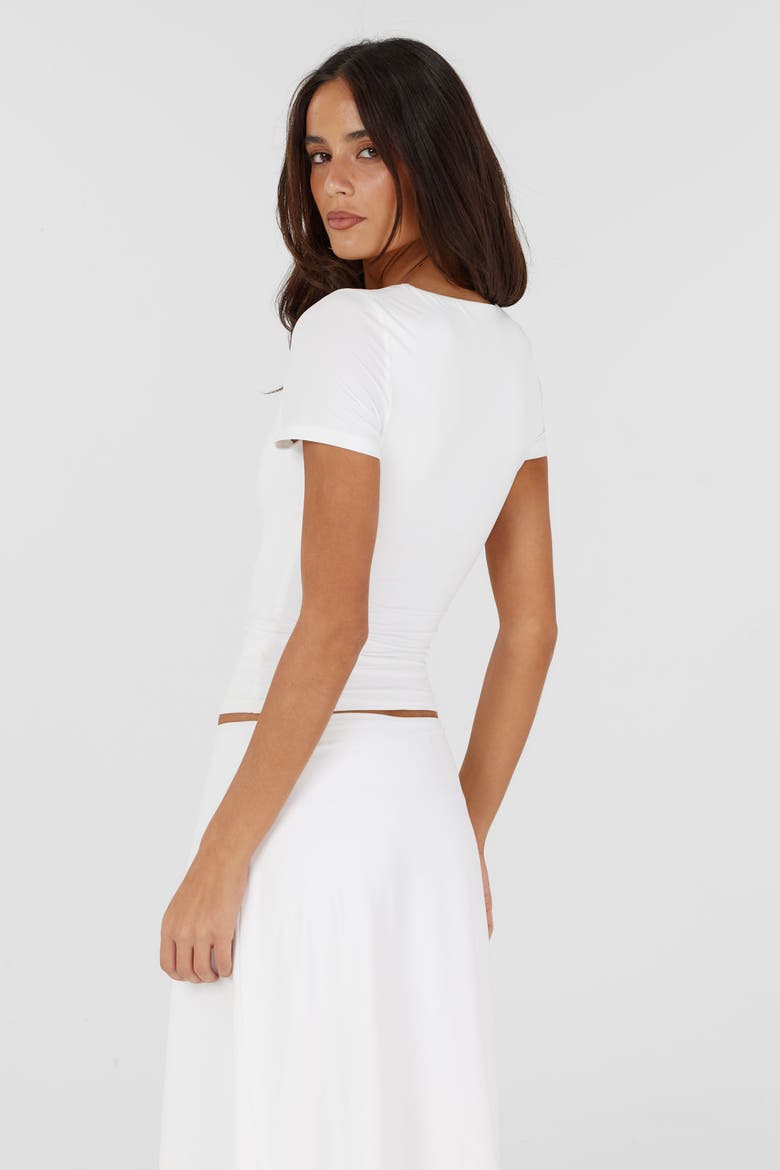 Celine Top, Alternate, color, White