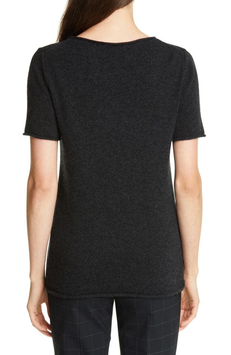 Theory Tolleree Short Sleeve Cashmere Sweater, Alternate, color,
