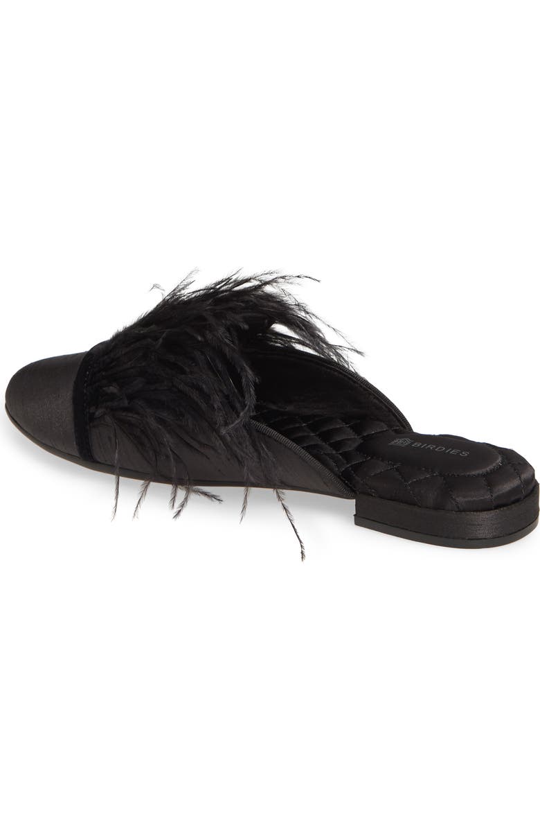 Birdies The Lovebird Feather Trim Mule, Alternate, color,