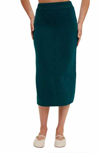 WISHLIST Brushed Knit Sweater Midi Skirt