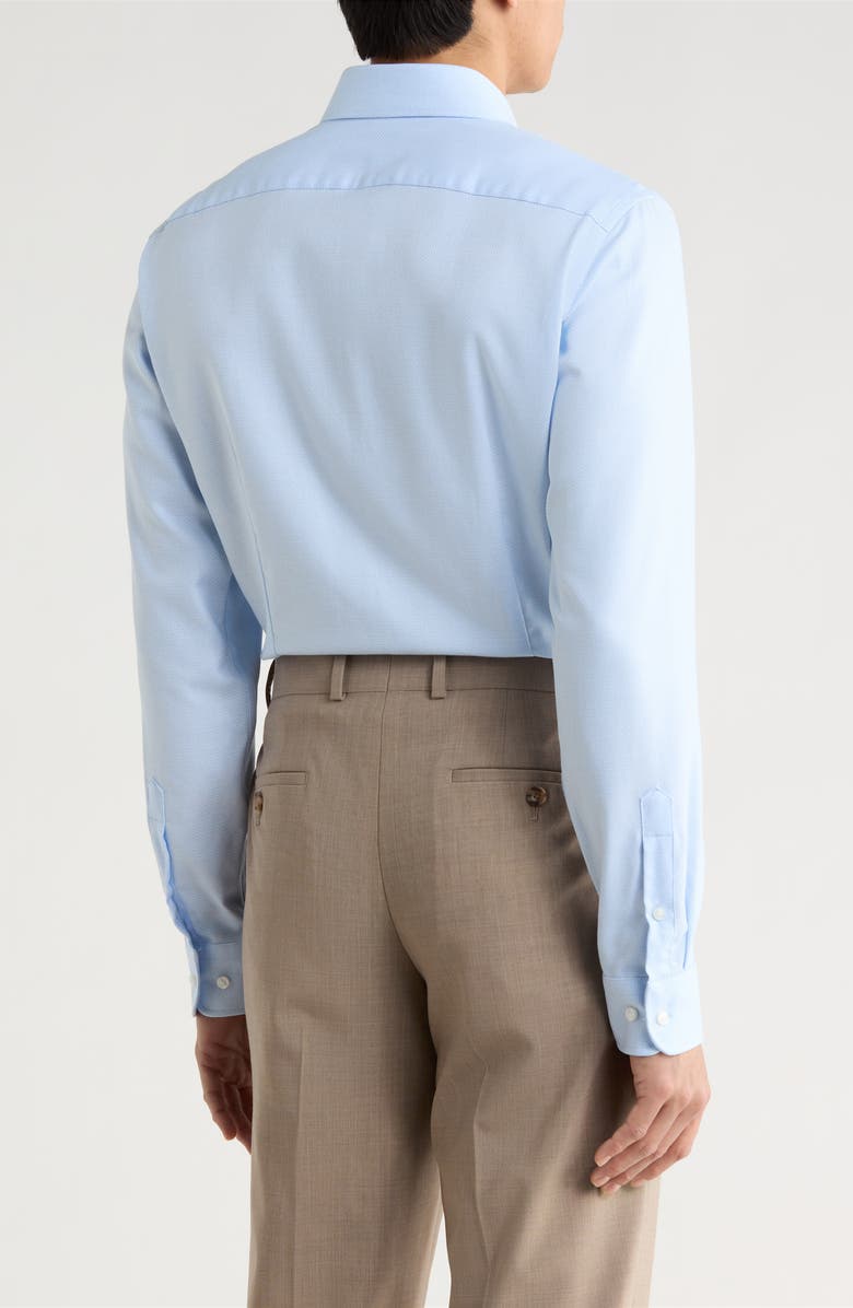 Nordstrom Extratrim Fit Light Blue Premium Cotton Dobby Dress Shirt, Alternate, color, Blue Dove Dobby