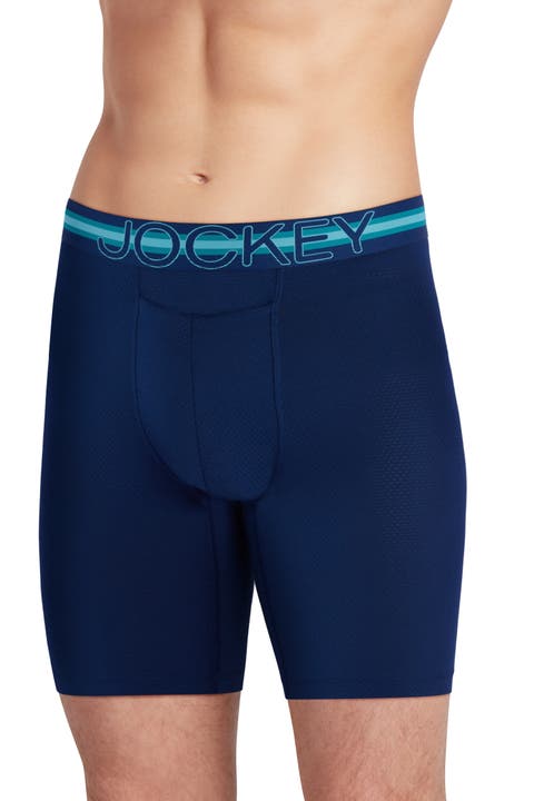 Sport Men's Stability Pouch Microfiber 9" Long Leg Boxer Brief