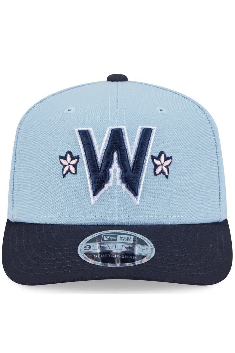 Men's New Era Light Blue/Navy Washington Nationals 2025 City Connect 9SEVENTY Adjustable Hat, Alternate, color, Light Blue