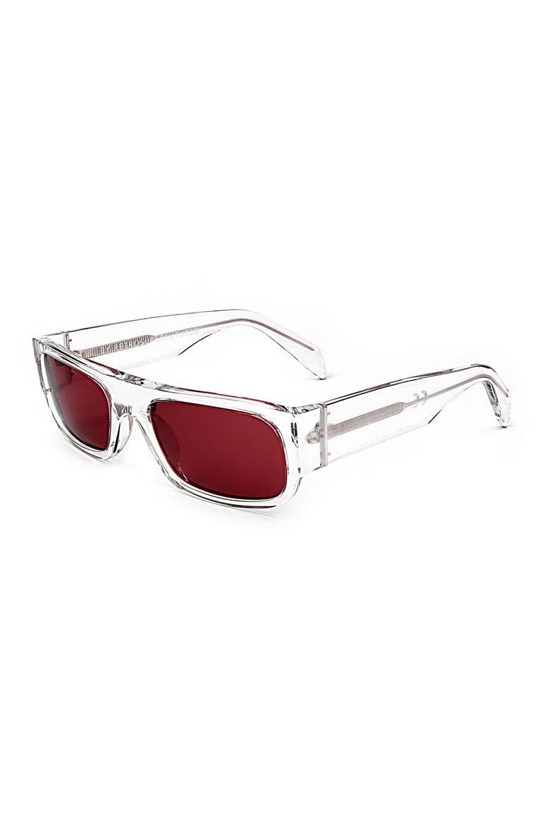 50mm Square Sunglasses, Alternate, color, CLEAR