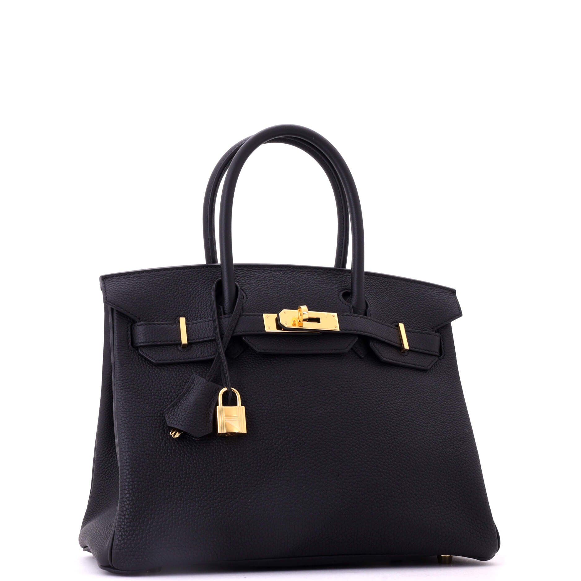 Birkin Handbag Black Togo with Gold Hardware 30, Alternate, color, Noir