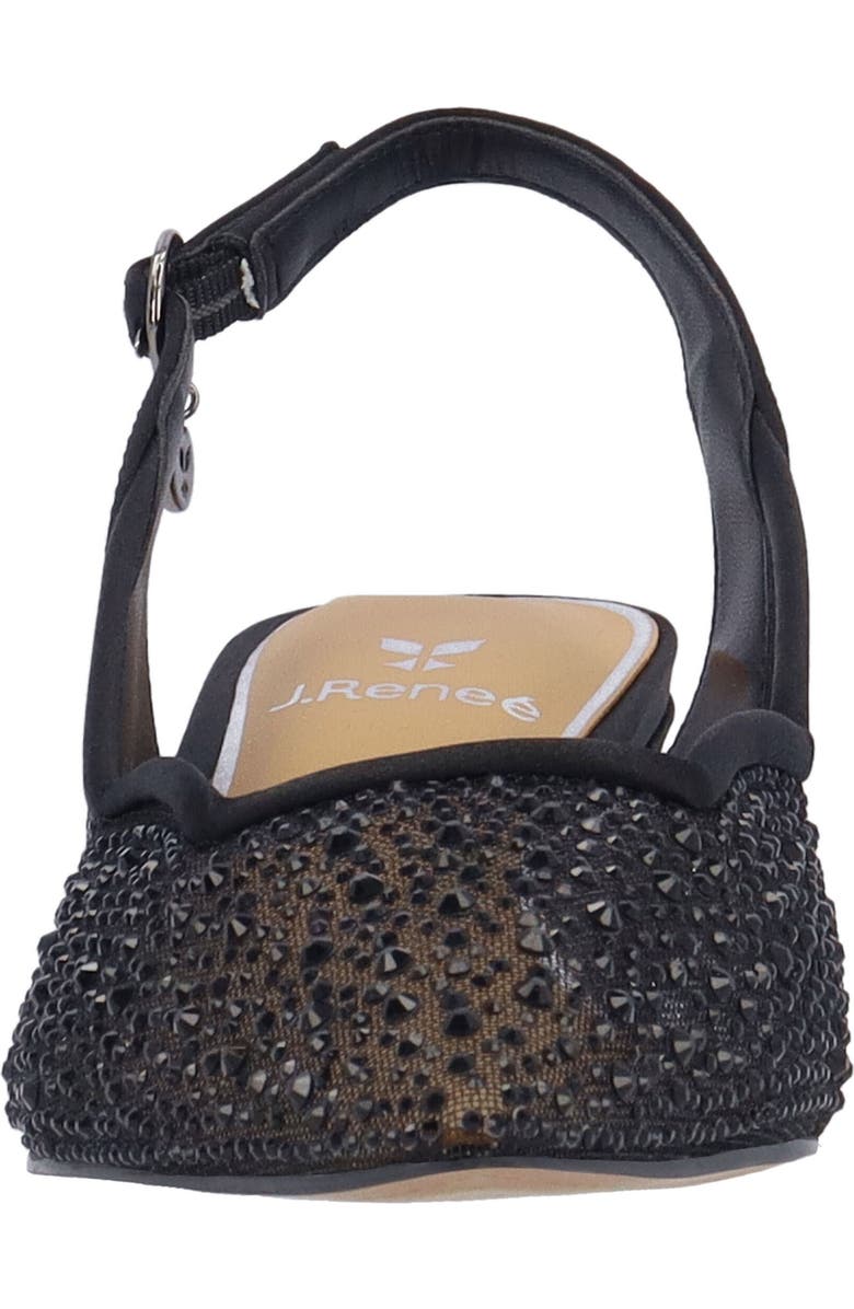 J. Reneé Aleksa Pointed Toe Slingback Pump, Alternate, color, Black