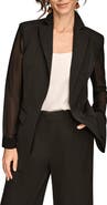 Donna Karan New York Sheer Sleeve Blazer
