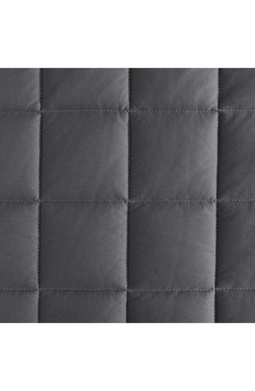 Nautica Solid Brushed Jersey Quilt Set In Whale Grey