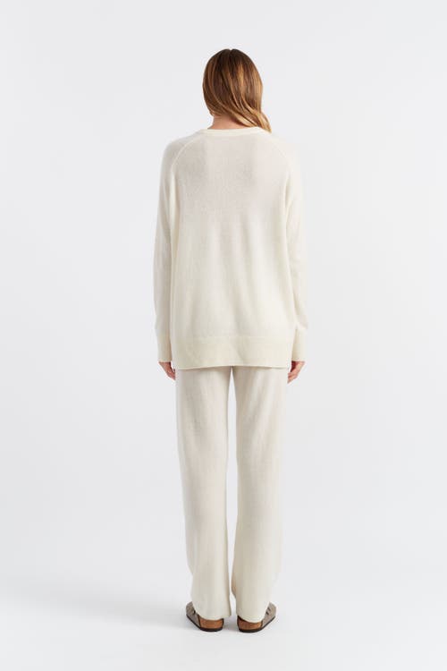 Chinti & Parker Cream Cloud Cashmere Slouchy Sweater In Cream
