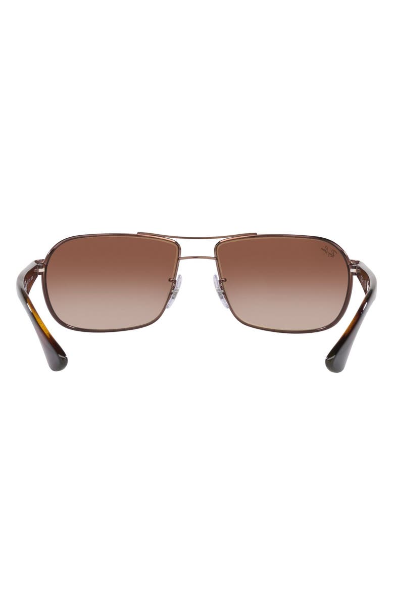 Ray-Ban 62mm Square Gradient Polarized Sunglasses, Alternate, color,