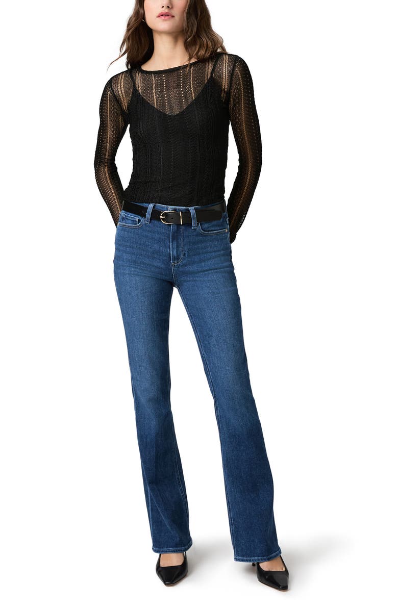 PAIGE Laurel Canyon High Waist Bootcut Jeans, Alternate, color, Aerial