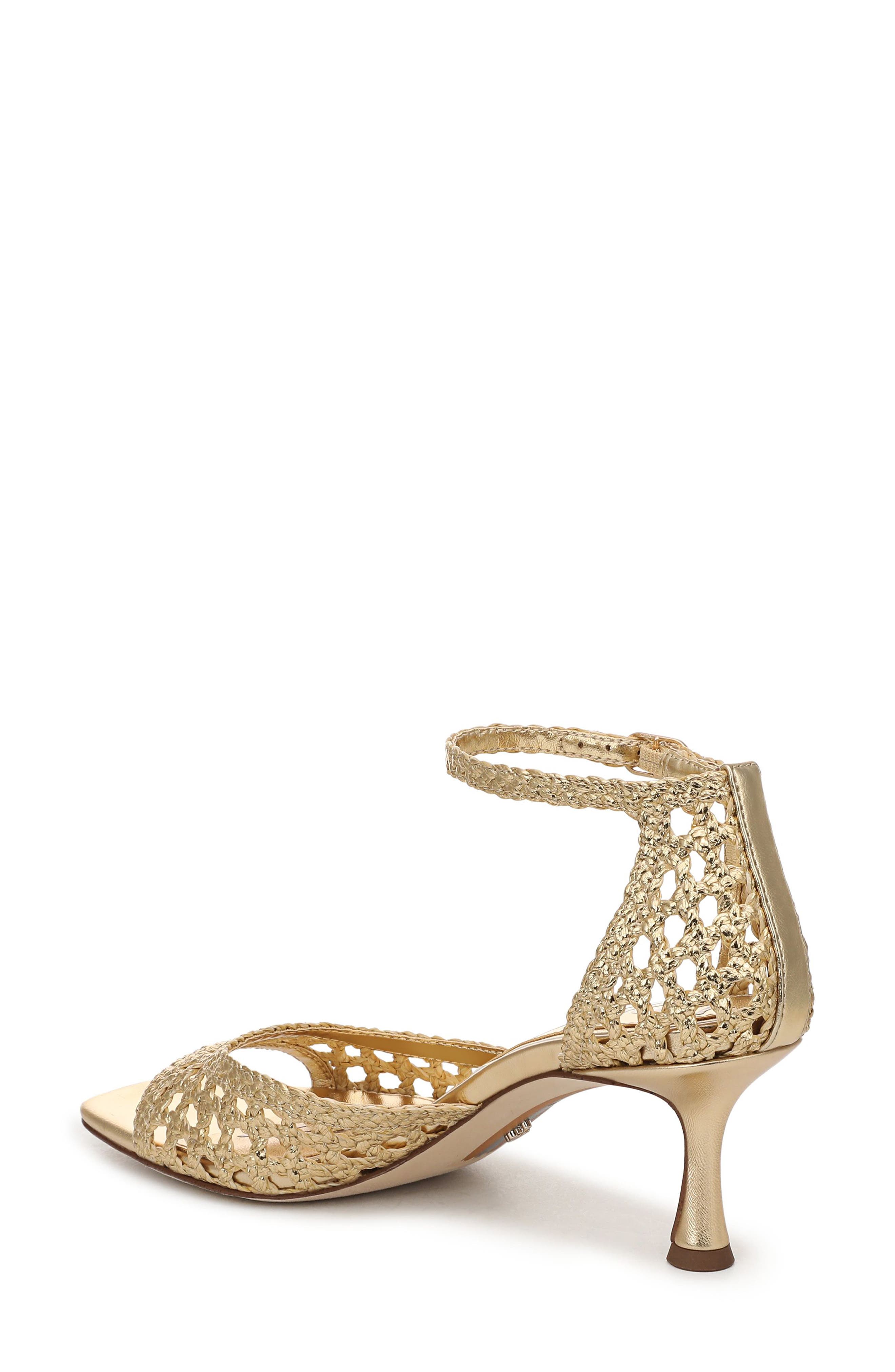 Peyton Ankle Strap Sandal, Alternate, color, AMBER GOLD