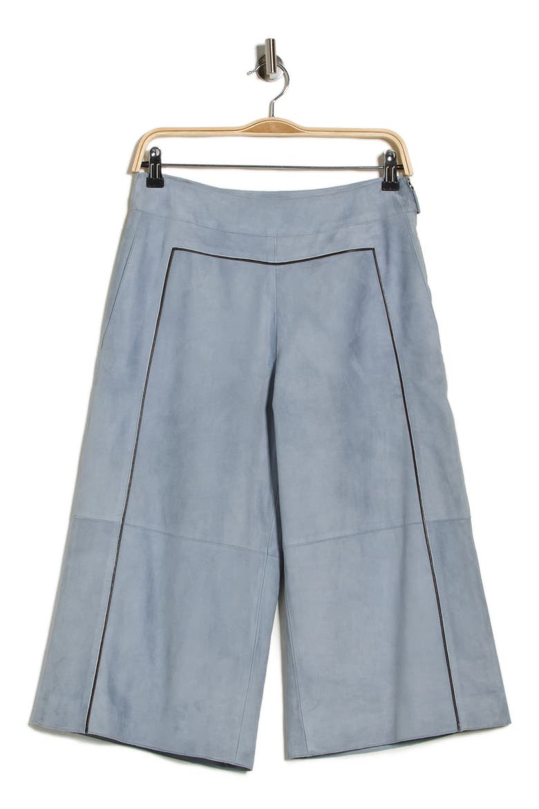 Leather Bermuda Shorts, Alternate, color, CLOUD BLUE
