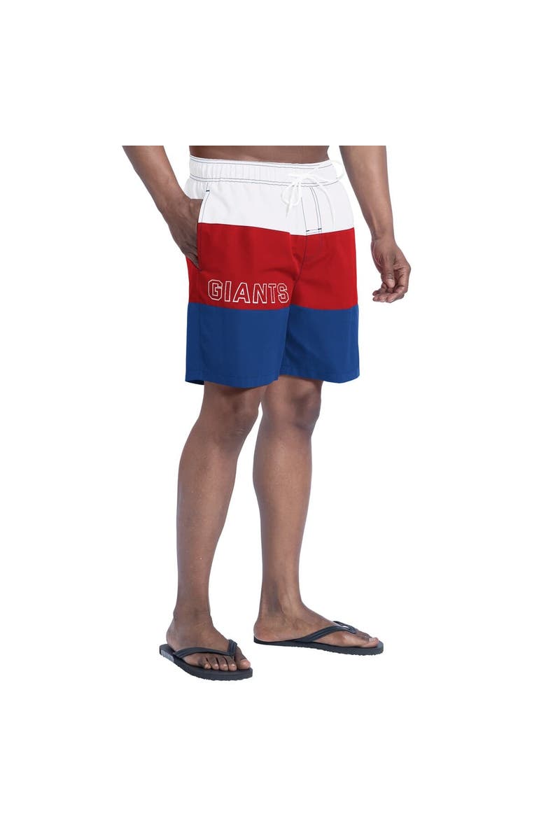 G-III SPORTS BY CARL BANKS Men's G-III Sports by Carl Banks  Royal/Red New York Giants Sunrise Volley Swim Shorts, Alternate, color, Royal