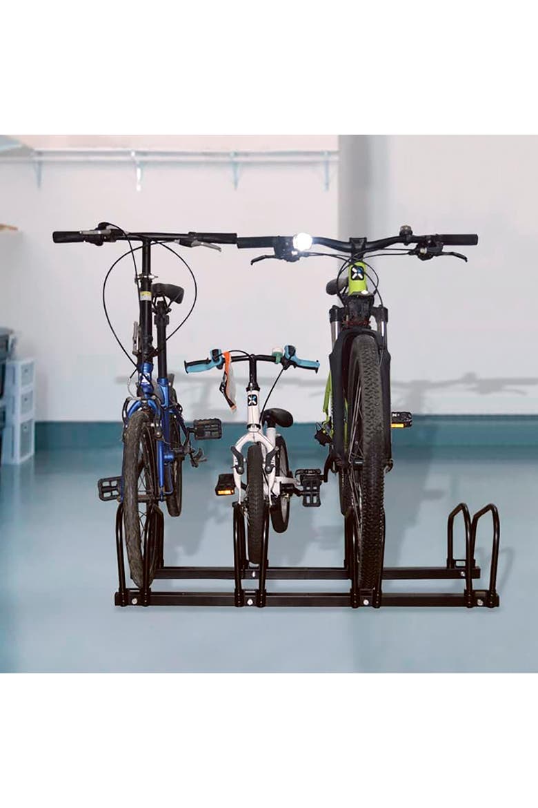 Bike Rack Stand 4 Bikes, Alternate, color, Black