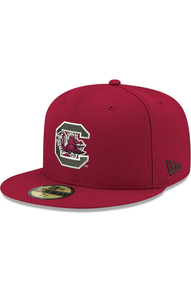 New Era Men's New Era Garnet South Carolina Gamecocks Logo Basic 59FIFTY Fitted Hat, Main, color, 