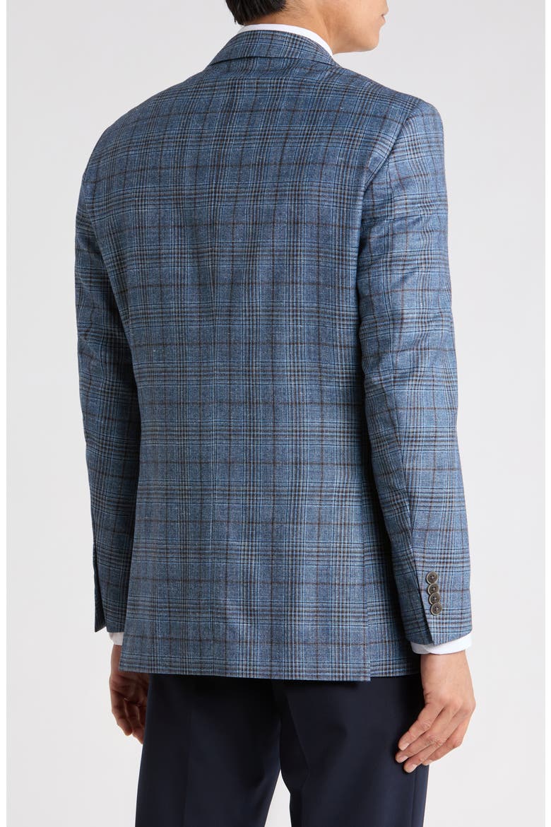 Flynn Classic Wool, Silk & Linen Sport Coat, Alternate, color, BLUE