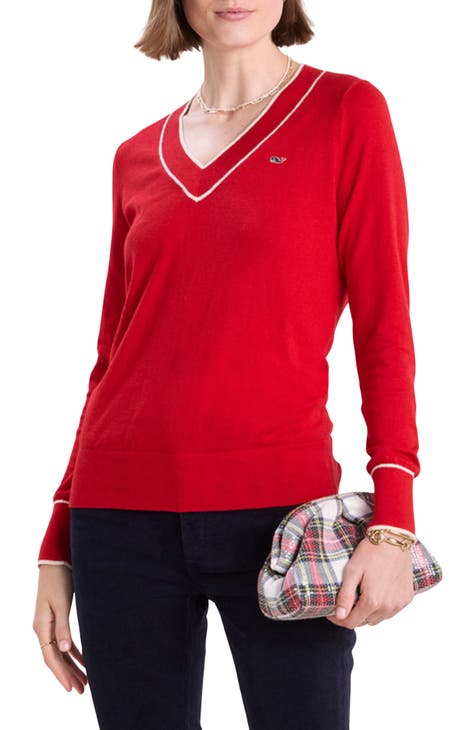 Nordstrom red sweater best sale