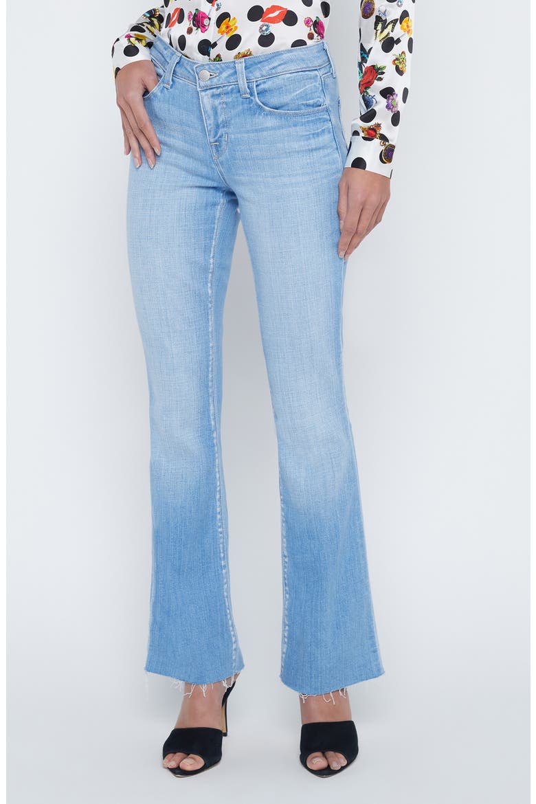 Sneeki Raw Hem Straight Leg Jeans, Main, color, BAYVIEW