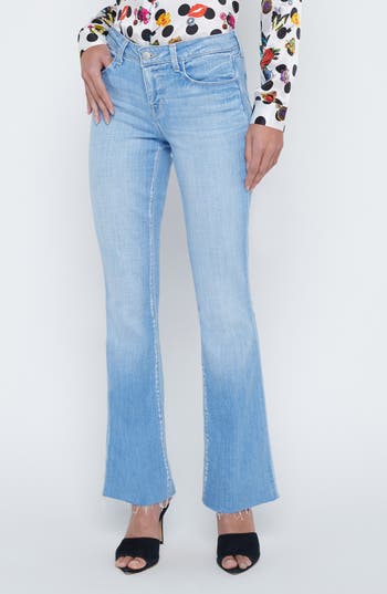 L Agence Sneeki Low-rise Straight-leg Jean In Bayview