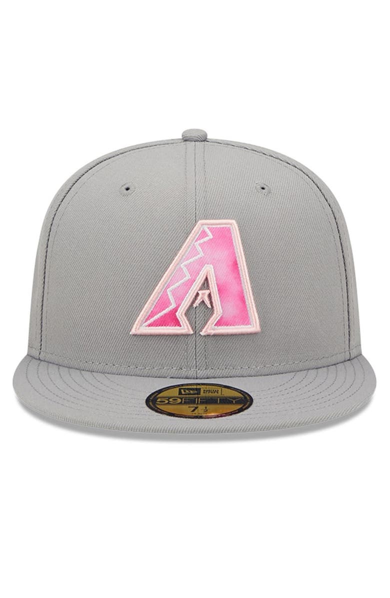 New Era Men's New Era Gray Arizona Diamondbacks 2022 Mother's Day On-Field 59FIFTY Fitted Hat, Alternate, color, 