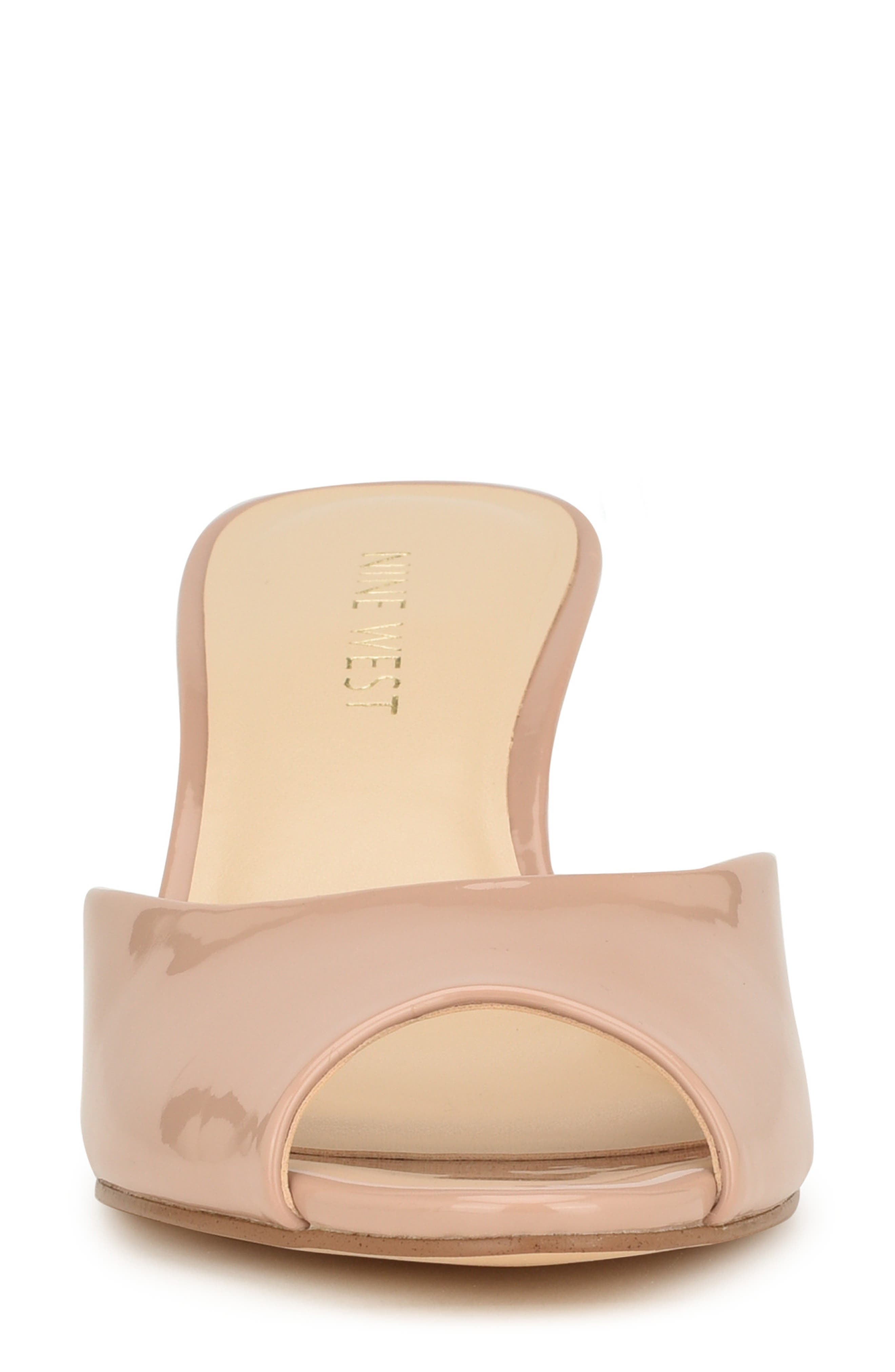 Luvlie Kitten Heel Slide Sandal, Alternate, color, LIGHT NATURAL