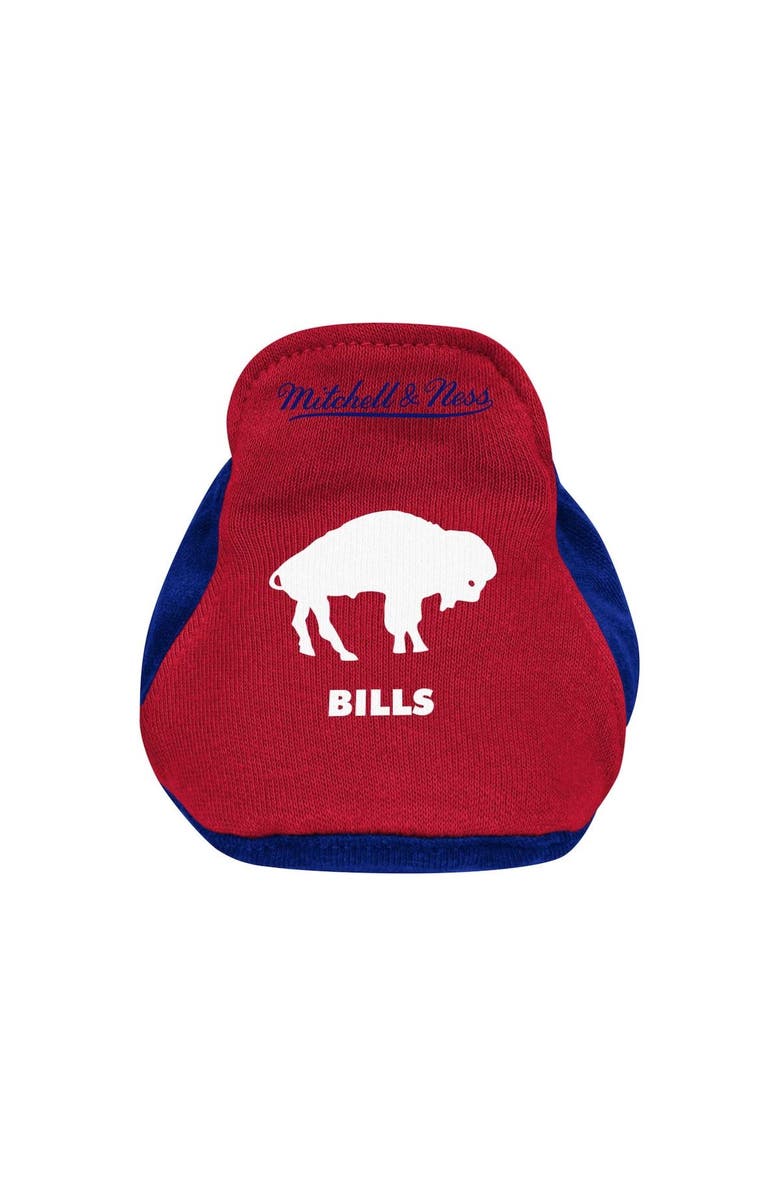 Mitchell & Ness Newborn & Infant Mitchell & Ness Royal/Red Buffalo Bills Throwback Bodysuit Bib & Booties Set, Alternate, color, Royal
