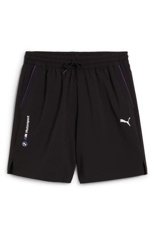 Puma X Bmw M Motorsport Essentials Graphic Shorts In Black