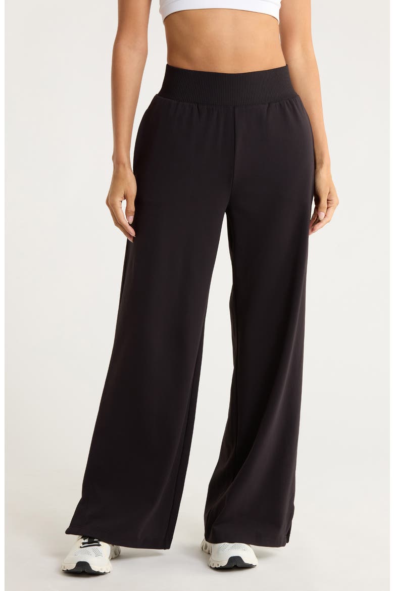 Wide Leg Pants, Main, color, BLACK