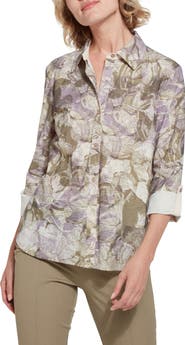 Lysse Connie Roll Tab Button Front Shirt