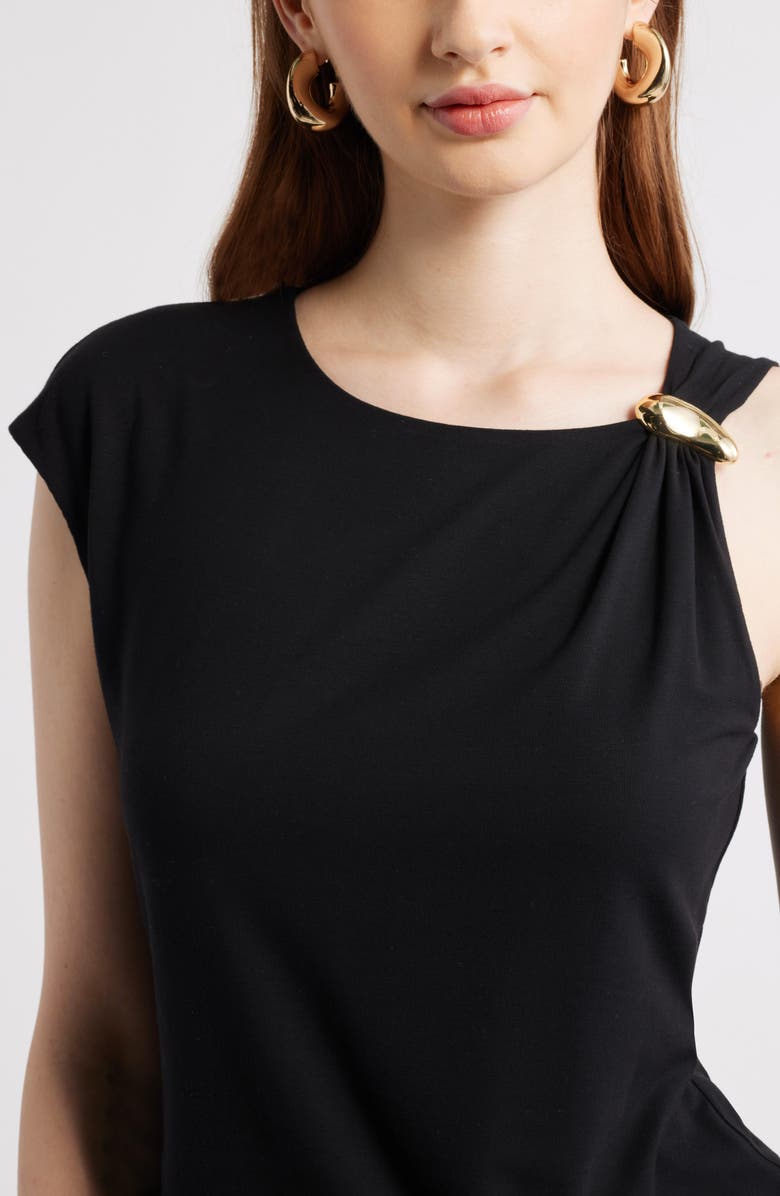Nordstrom Hardware Accent Asymmetric Top, Alternate, color, Black