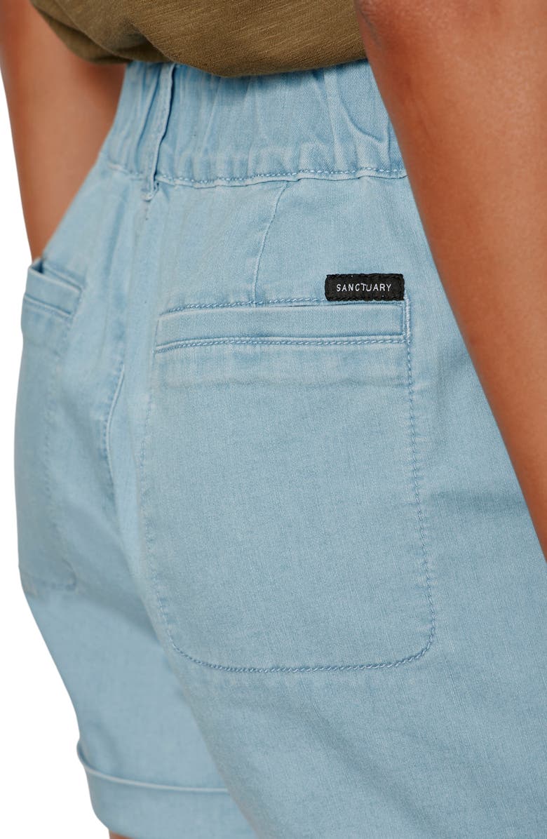 Sanctuary Wander On Denim Shorts, Alternate, color, Skyline Blue
