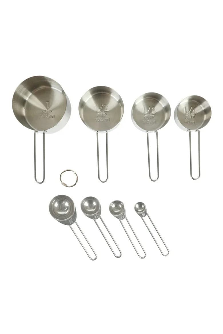 18 Piece Stainless Steel and Wood Assorted Gadget Set, Alternate, color, Silver