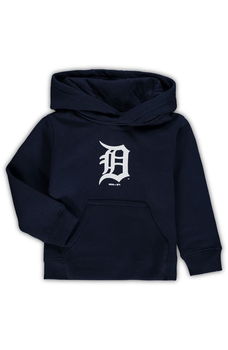 Outerstuff Toddler Navy Detroit Tigers Primary Logo Pullover Hoodie, Main, color, 