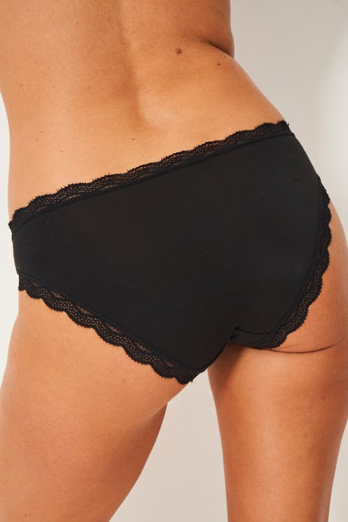 Stripe & Stare Original Knicker Four Pack In Black