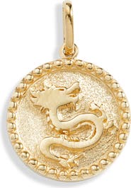 Anzie Dew Drop Dragon Medallion Pendant