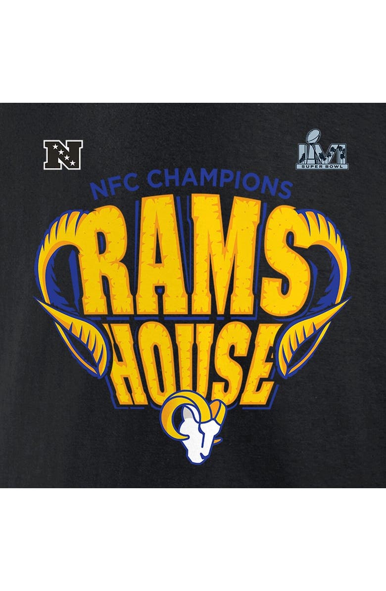 FANATICS Men's Fanatics Branded Black Los Angeles Rams 2021 NFC Champions Hometown T-Shirt, Alternate, color, 