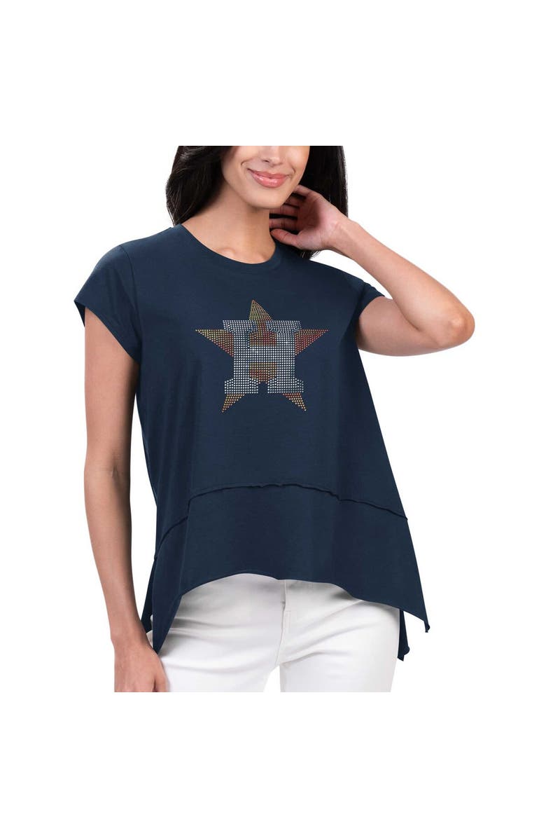 G-III 4HER BY CARL BANKS Women's G-III 4Her by Carl Banks Navy Houston Astros Cheer Fashion T-Shirt, Main, color, 