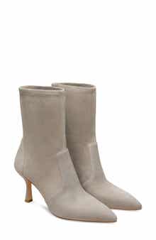 Valentina Stretch Leather Bootie
